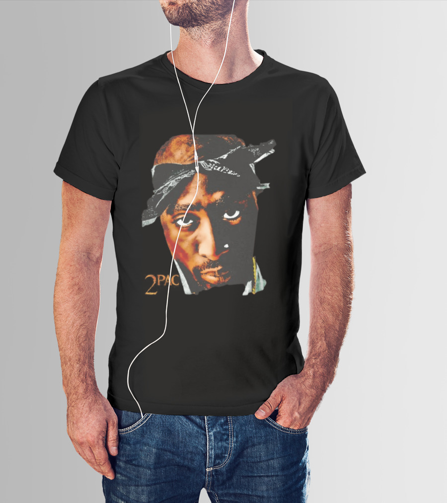 2Pac Bandana Style Face T-Shirt