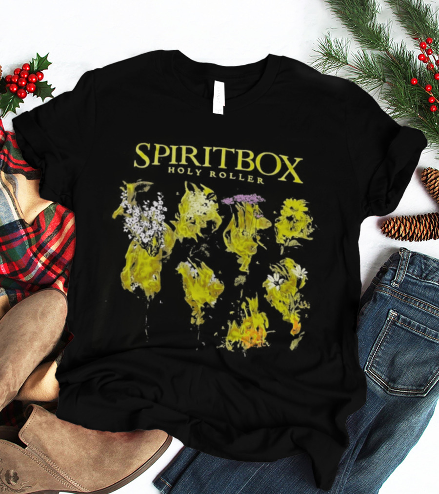 SPIRITBOX Holy Roller Yellow Floral T-Shirt