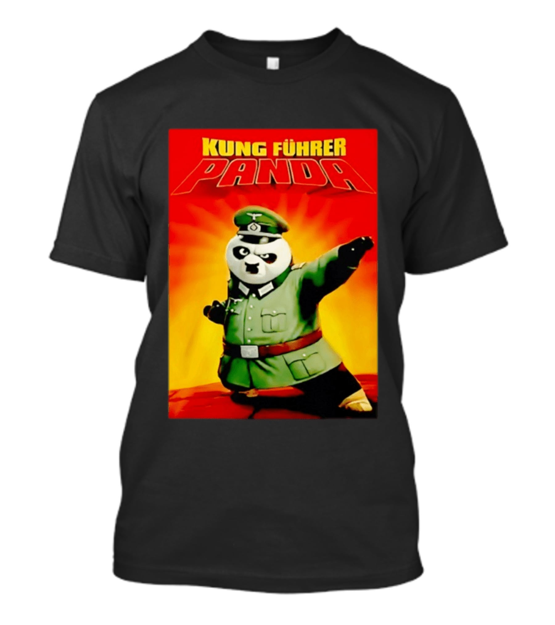 Kung Fuhrer Panda Parody Martial Arts Soldier Pun T-Shirt