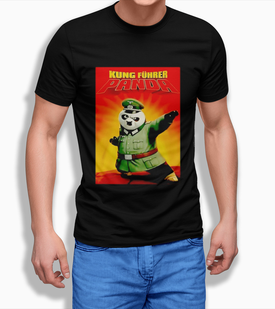 Kung Fuhrer Panda Parody Martial Arts Soldier Pun T-Shirt