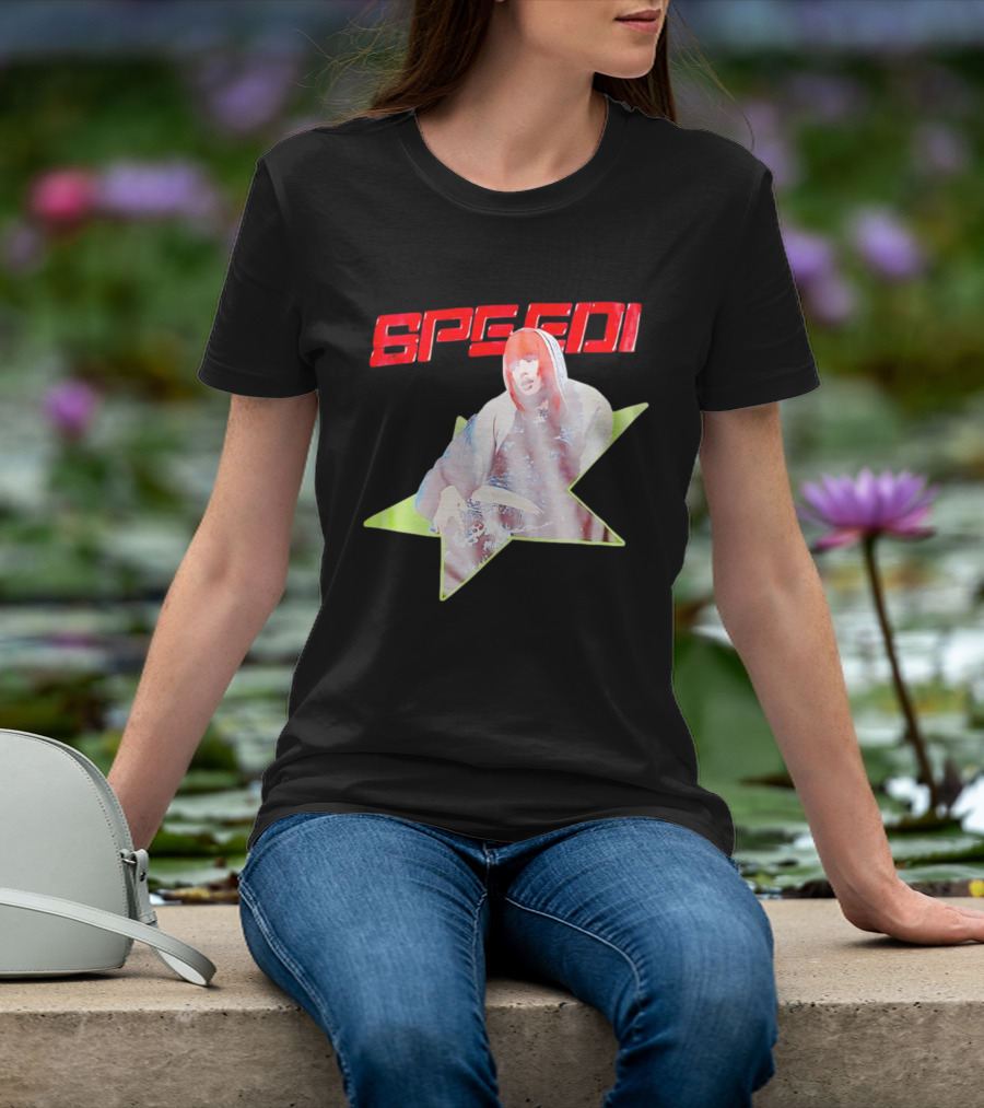 Lisa X AlterEgo Speedi Red Text Star T-Shirt