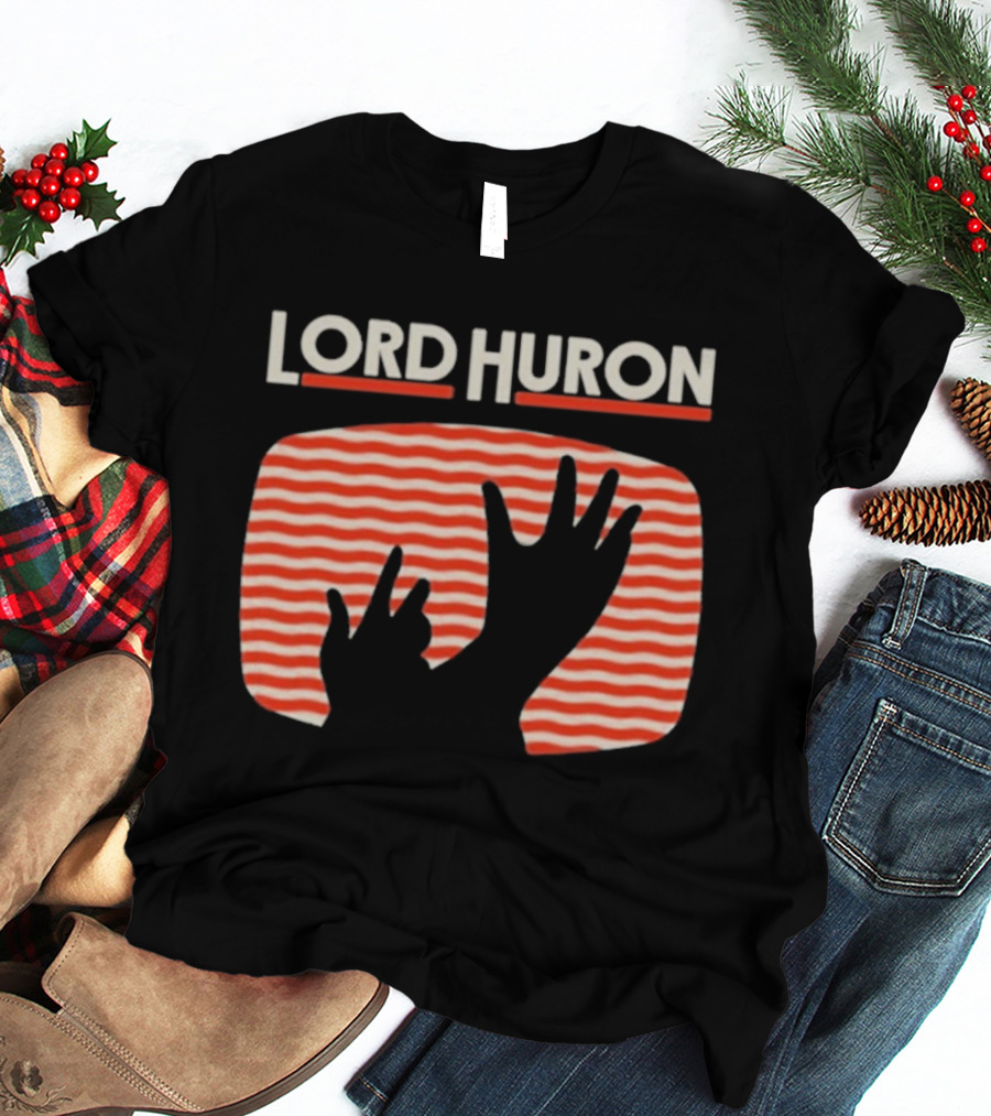 Lord Huron Signals Hand Red Stripes T-Shirt