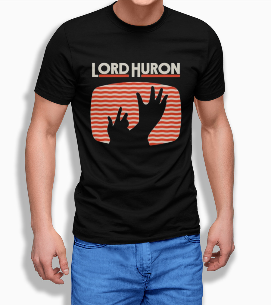 Lord Huron Signals Hand Red Stripes T-Shirt