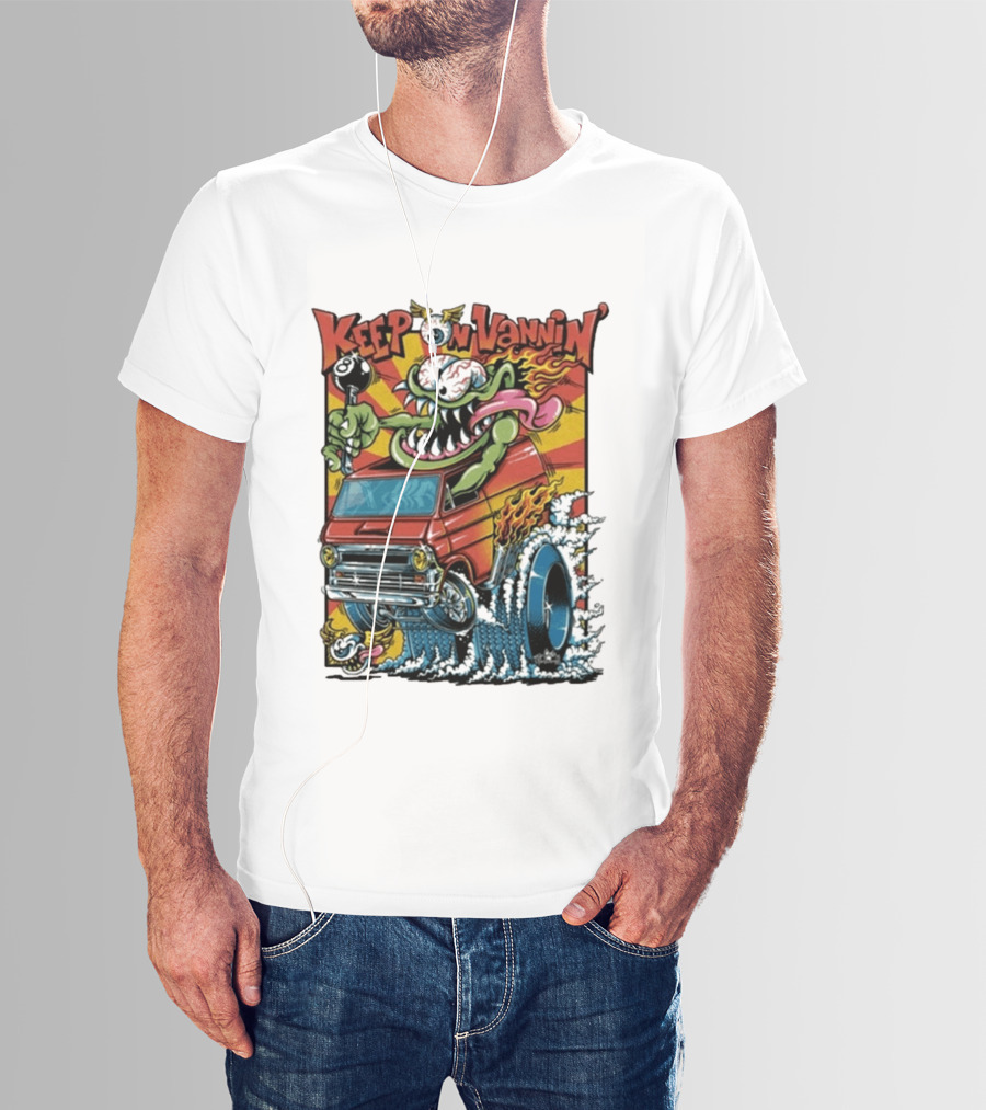 Keep On Vannin Ramone Sketch Monster Van T-Shirt