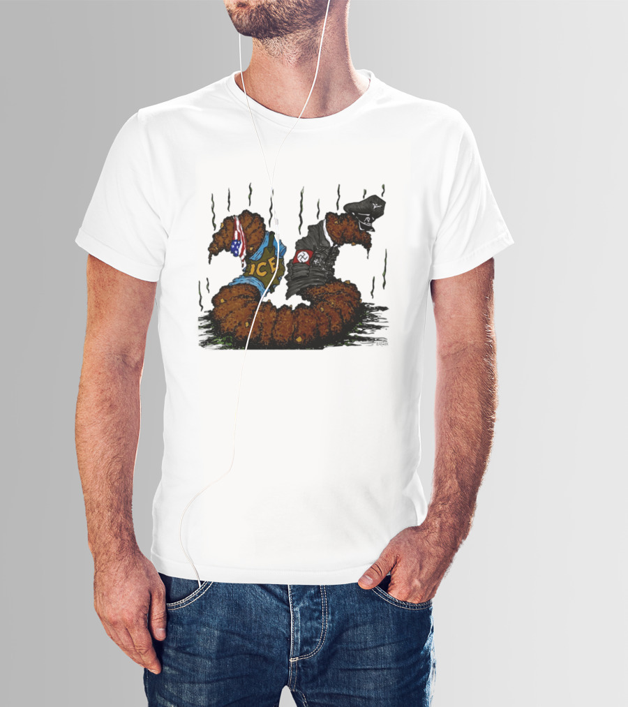 United States Immigration ICE And Nazi Germany Comparison Symbolism T-Shirt