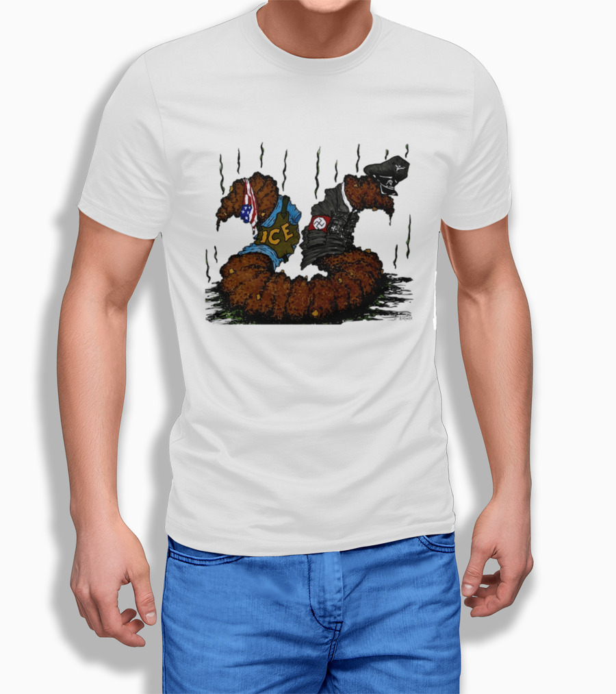 United States Immigration ICE And Nazi Germany Comparison Symbolism T-Shirt