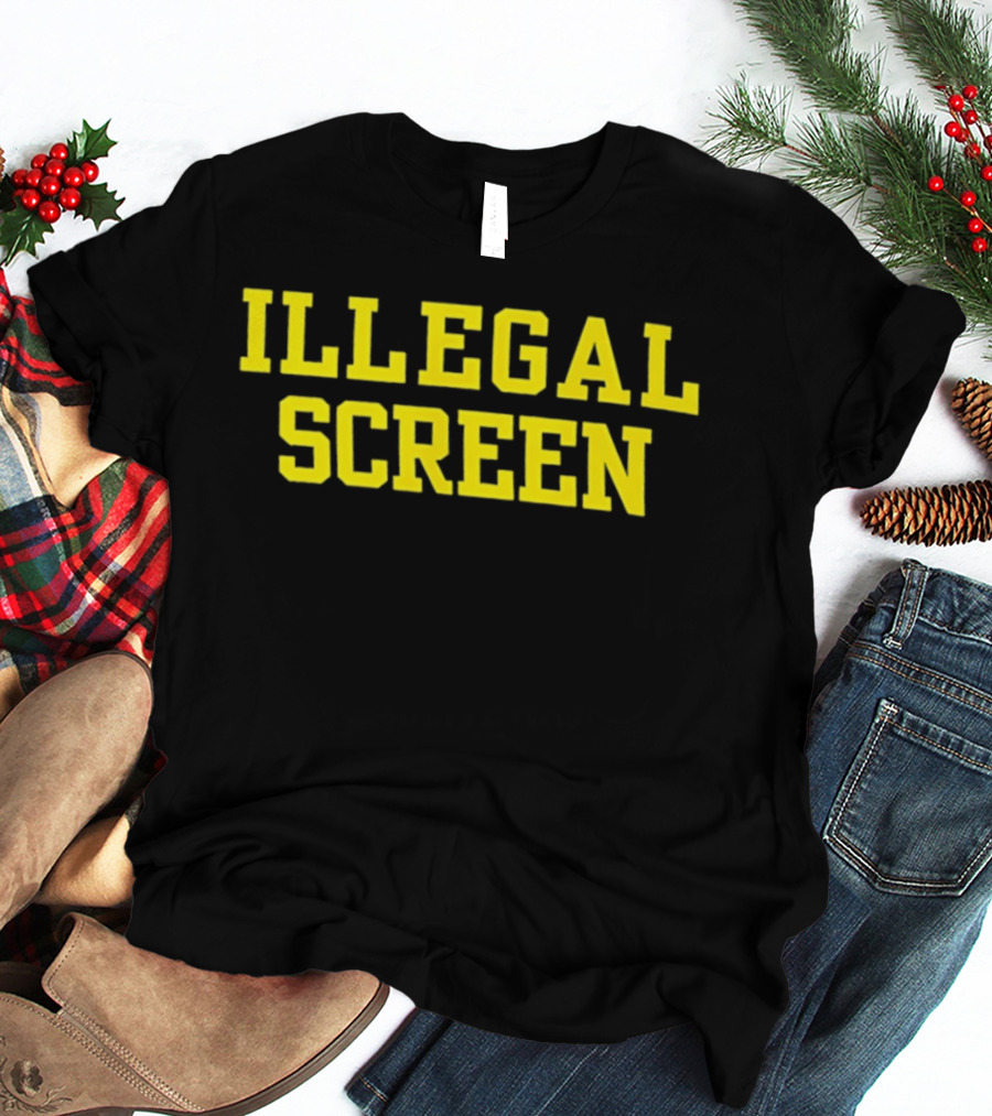 Illegal Screen Boston Celtics Basketball Humor T-Shirt
