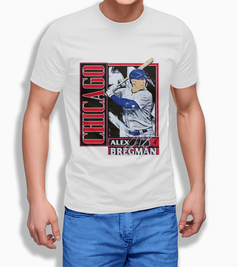 Alex Bregman Chicago Baseball Number 3 T-Shirt