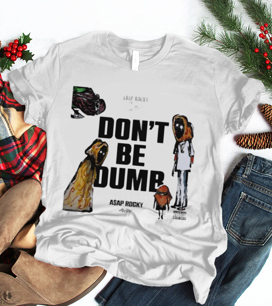 ASAP Rocky X Tim Burton Don't Be Dumb Character Collab T-Shirt