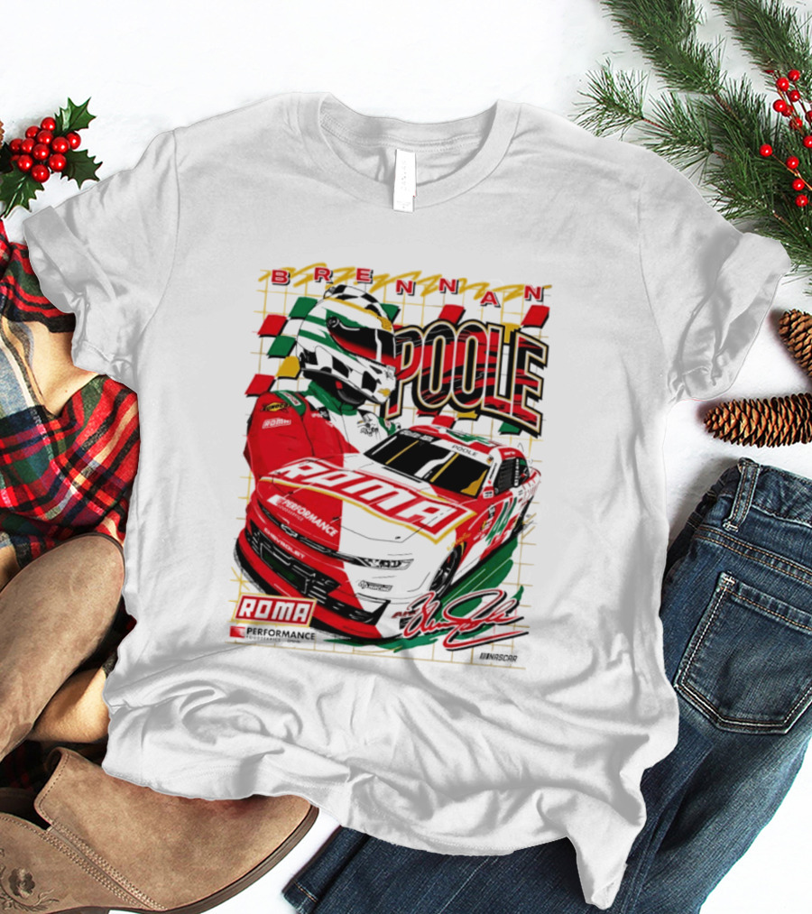 Brennan Poole 44 Roma Performance Motorsports Racing Suit Daytona Race Day T-Shirt