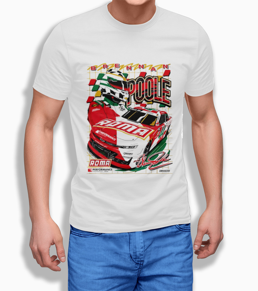 Brennan Poole 44 Roma Performance Motorsports Racing Suit Daytona Race Day T-Shirt
