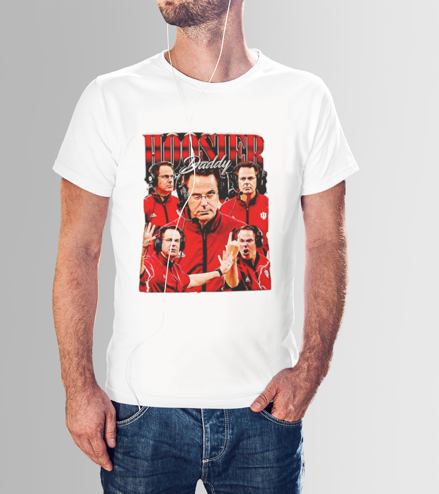 Hoosier Daddy Indiana University Football Coach Iconic Moment T-Shirt