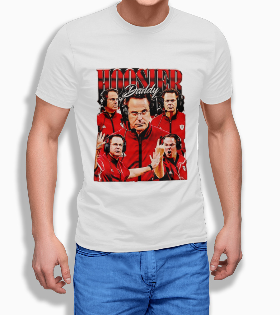 Hoosier Daddy Indiana University Football Coach Iconic Moment T-Shirt