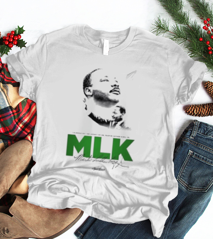 MLK Dr Martin Luther King Jr Bold Green T-Shirt