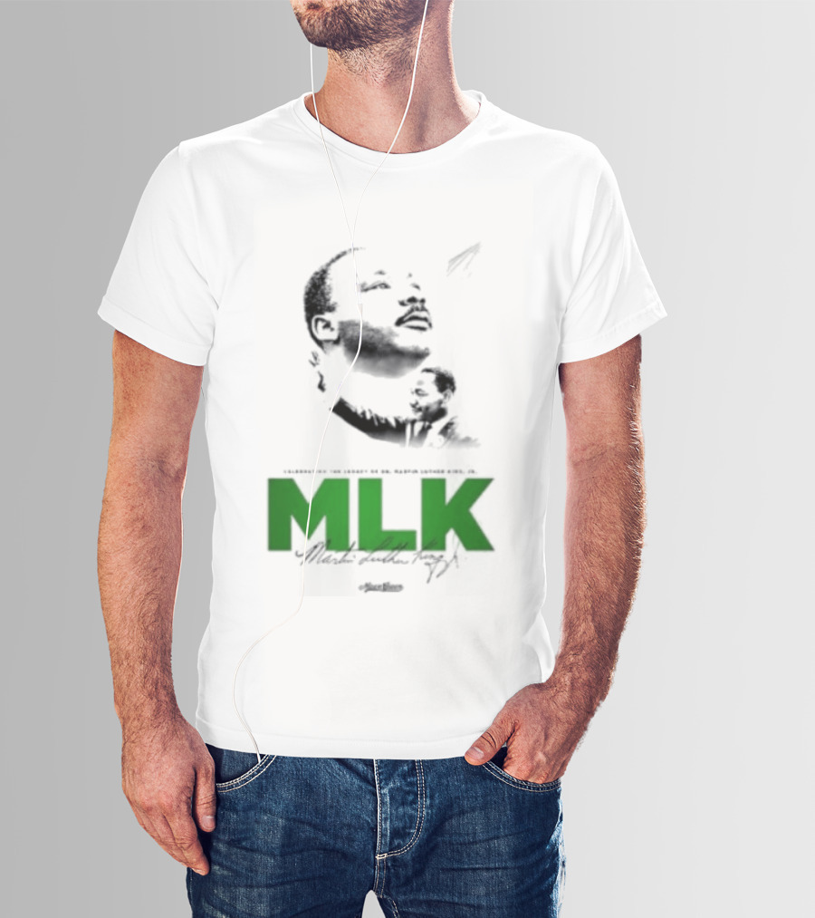 MLK Dr Martin Luther King Jr Bold Green T-Shirt