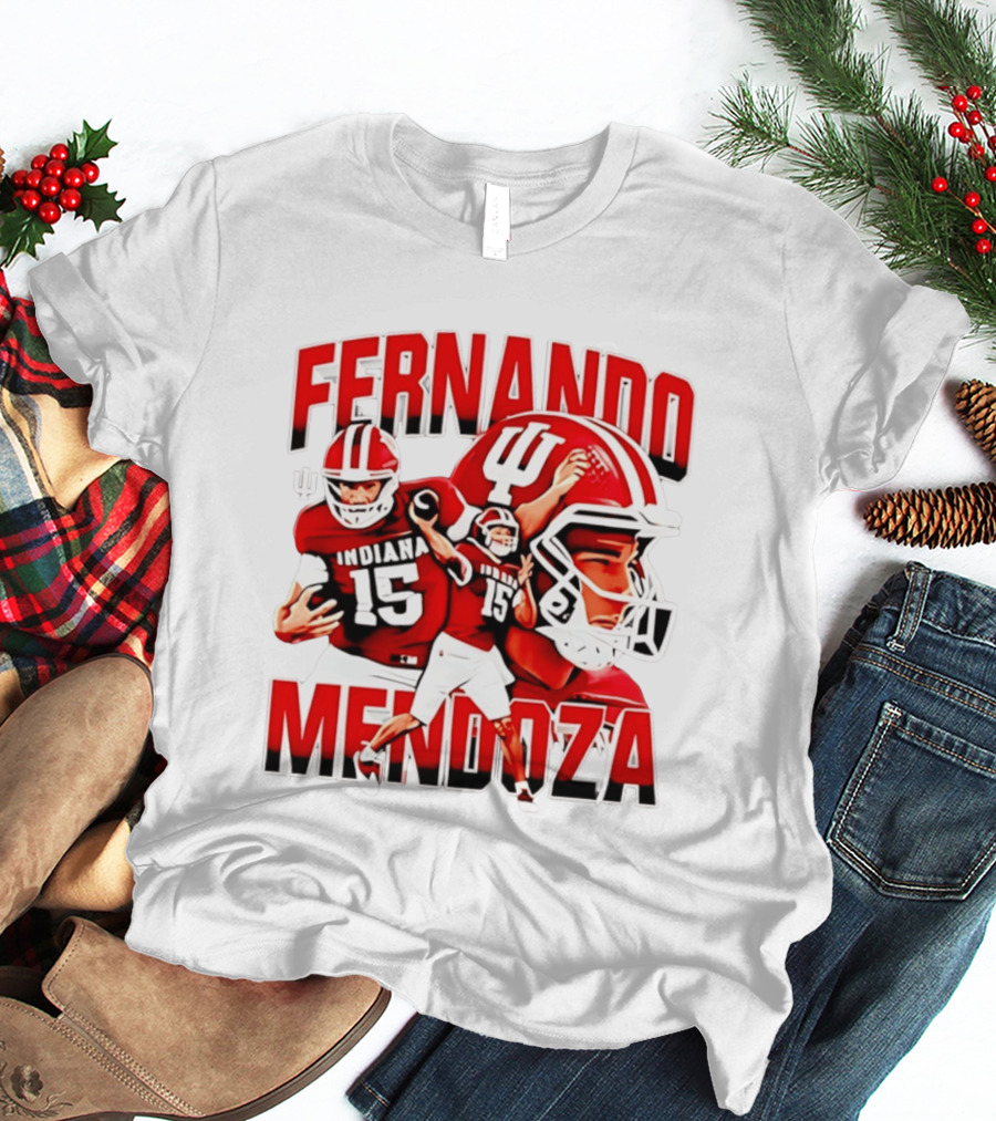 Fernando Mendoza Indiana Hoosiers Football Quarterback Tribute 2026 Champs T-Shirt