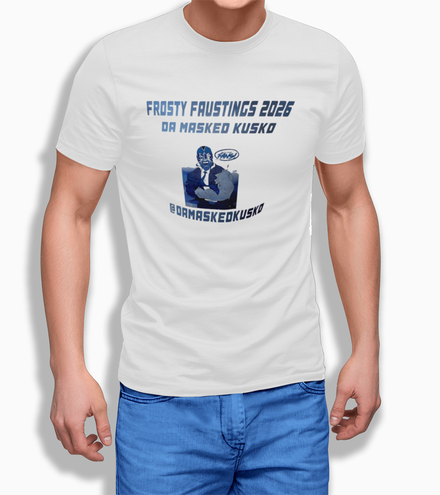 Frosty Faustings 2026 Da Masked Kusko @Damaskedkusko Comic T-Shirt