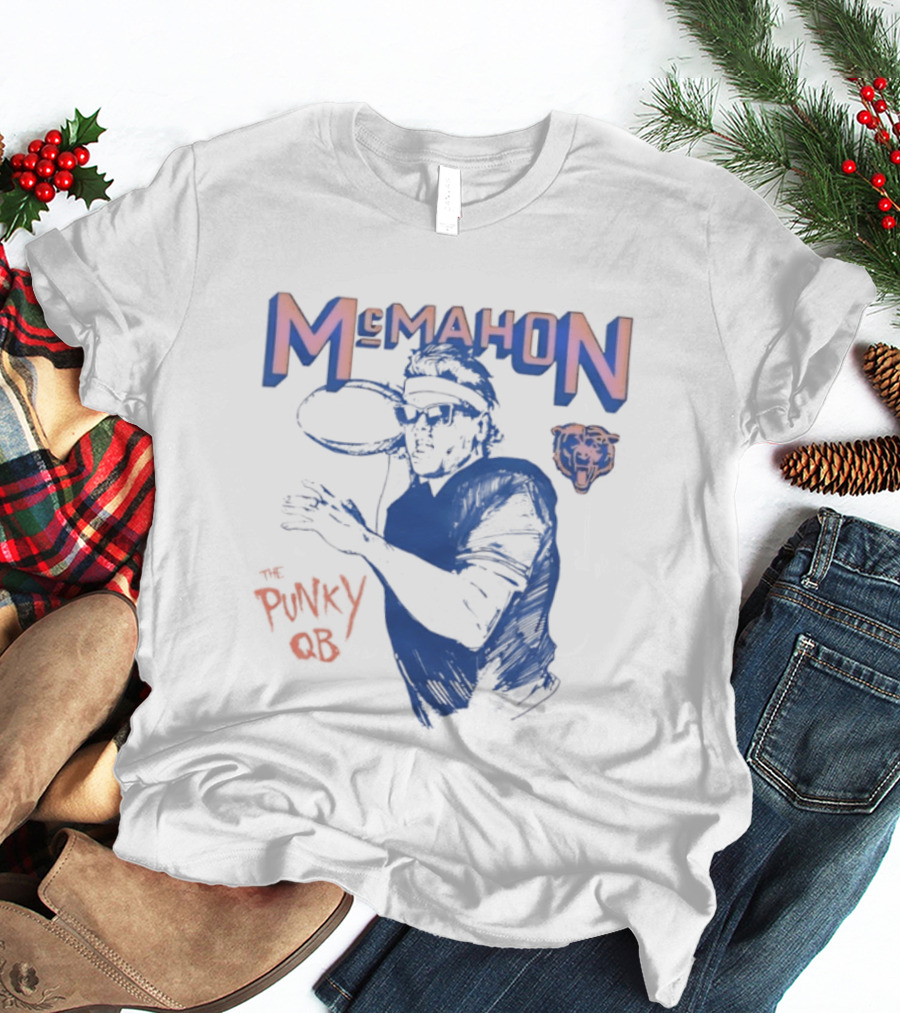 Jim McMahon Chicago Bears The Punky QB McMahon Bears T-Shirt