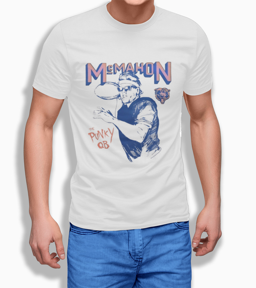 Jim McMahon Chicago Bears The Punky QB McMahon Bears T-Shirt