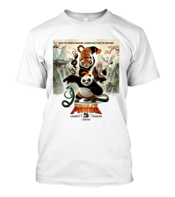 Kung Fu Panda 5 Legacy Of The Tigress 2026 When The Tigress Awakens Legends Rise T-Shirt