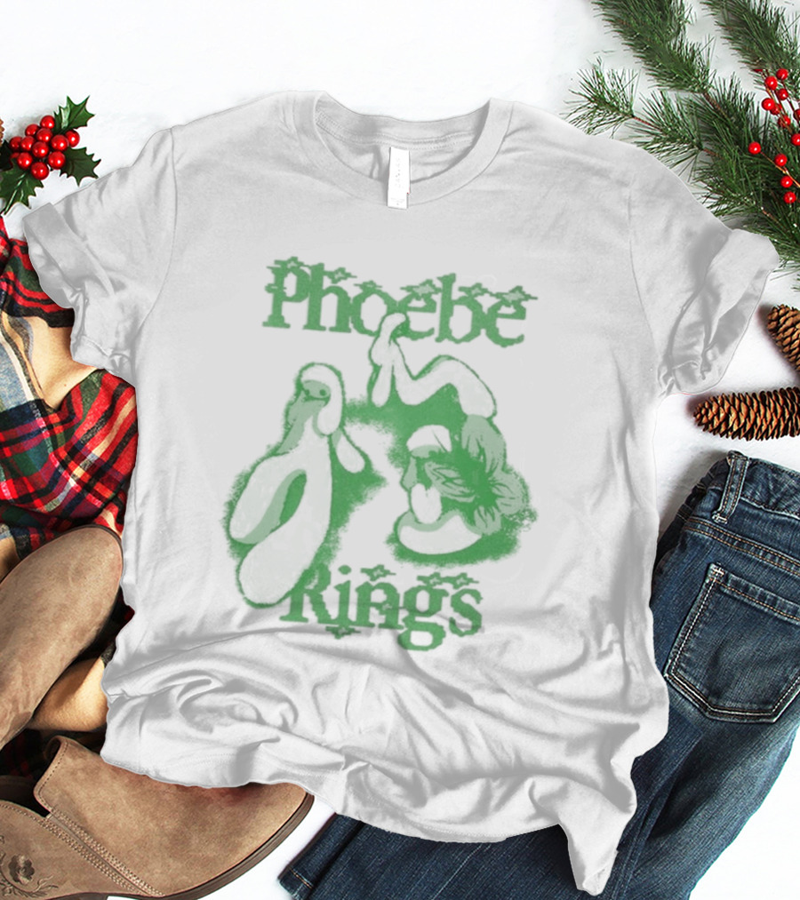 Phoebe Rings Limited Edition Tour Green Psychedelic T-Shirt