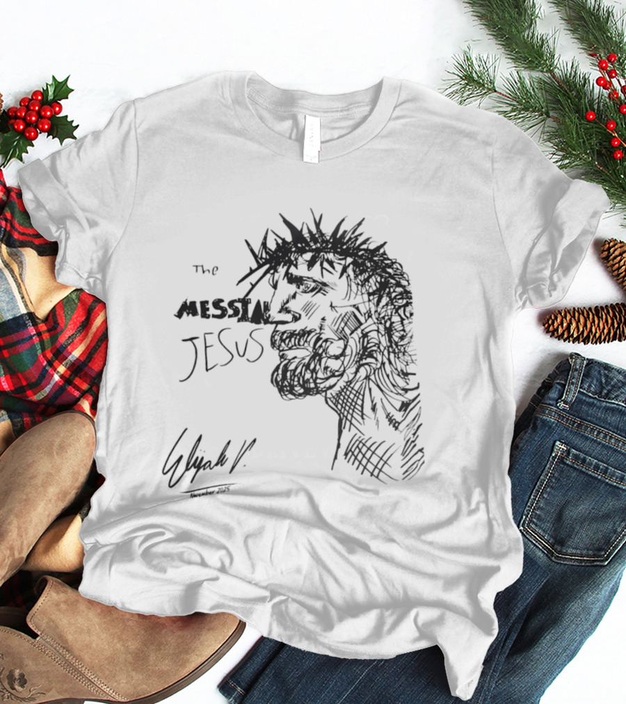 The Messiah Jesus Sketch By E. Elijah VII T-Shirt