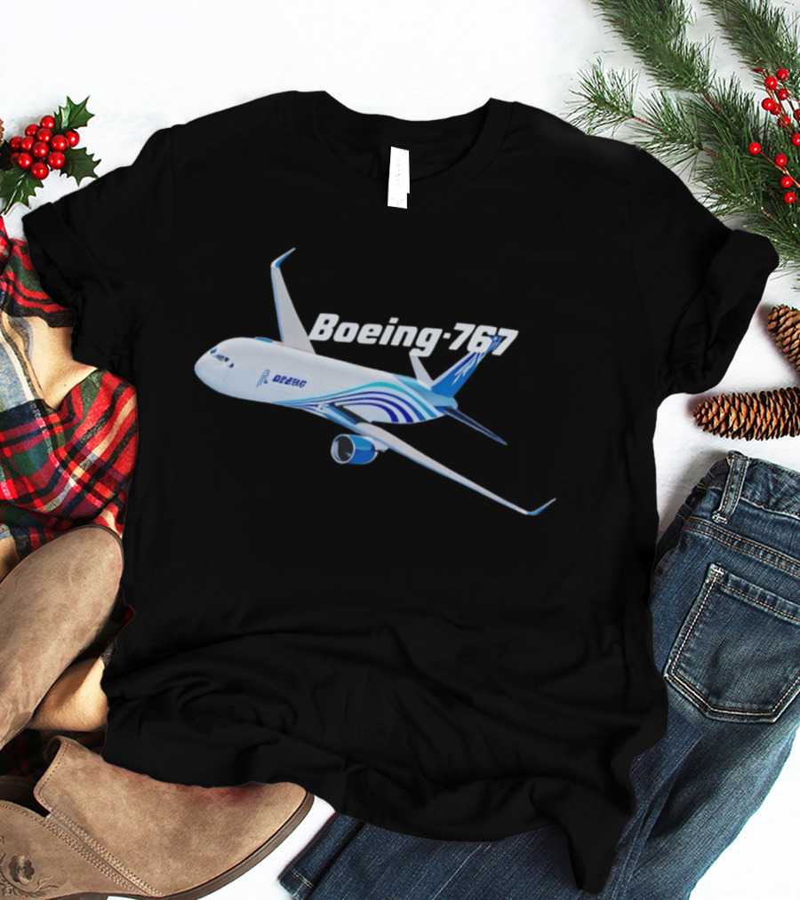 Boeing 767 Airplane Graphic Exclusive Edition T-Shirt