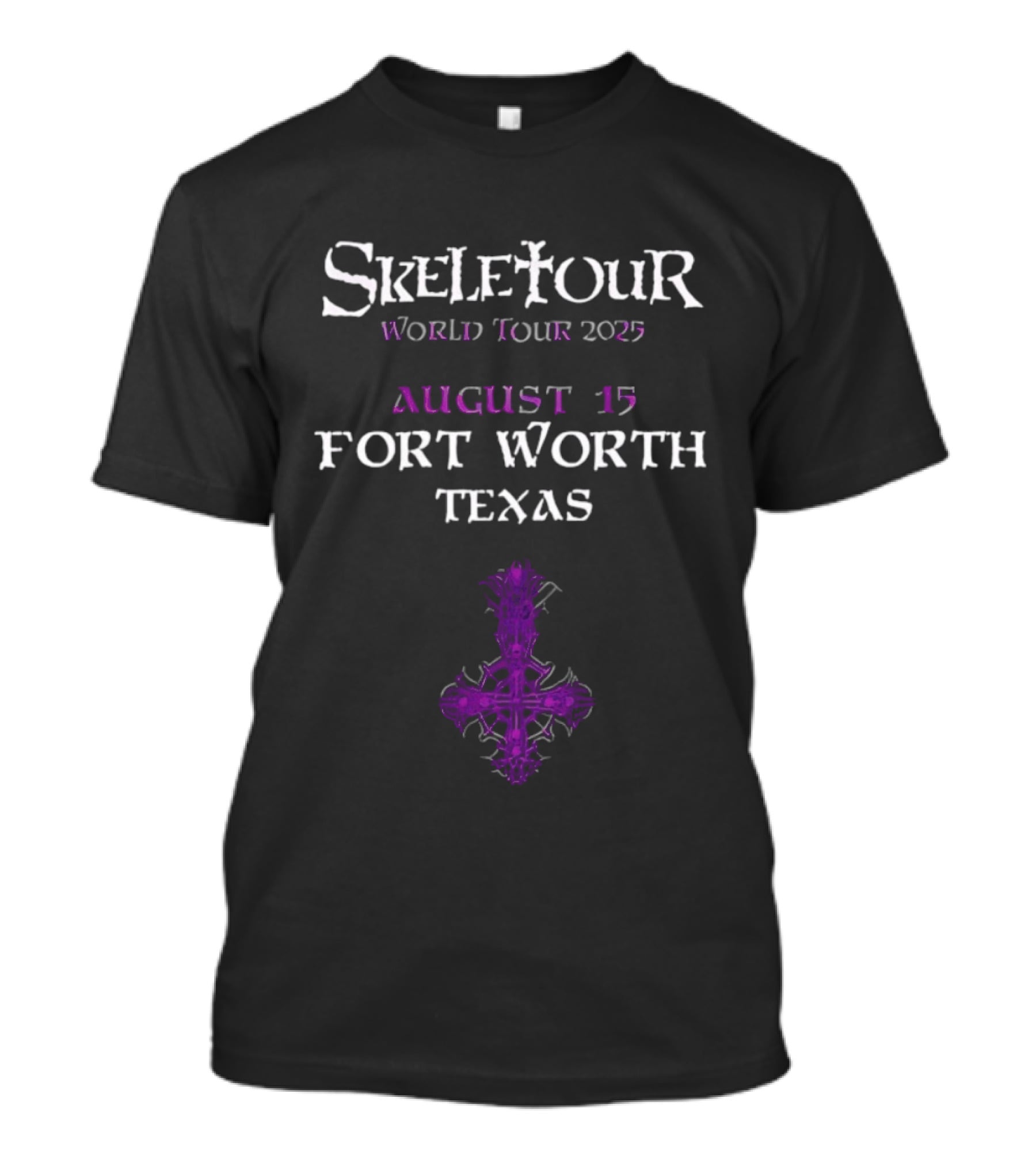 Skeletour World Tour 2025 August 15 Fort Worth Texas T-Shirt