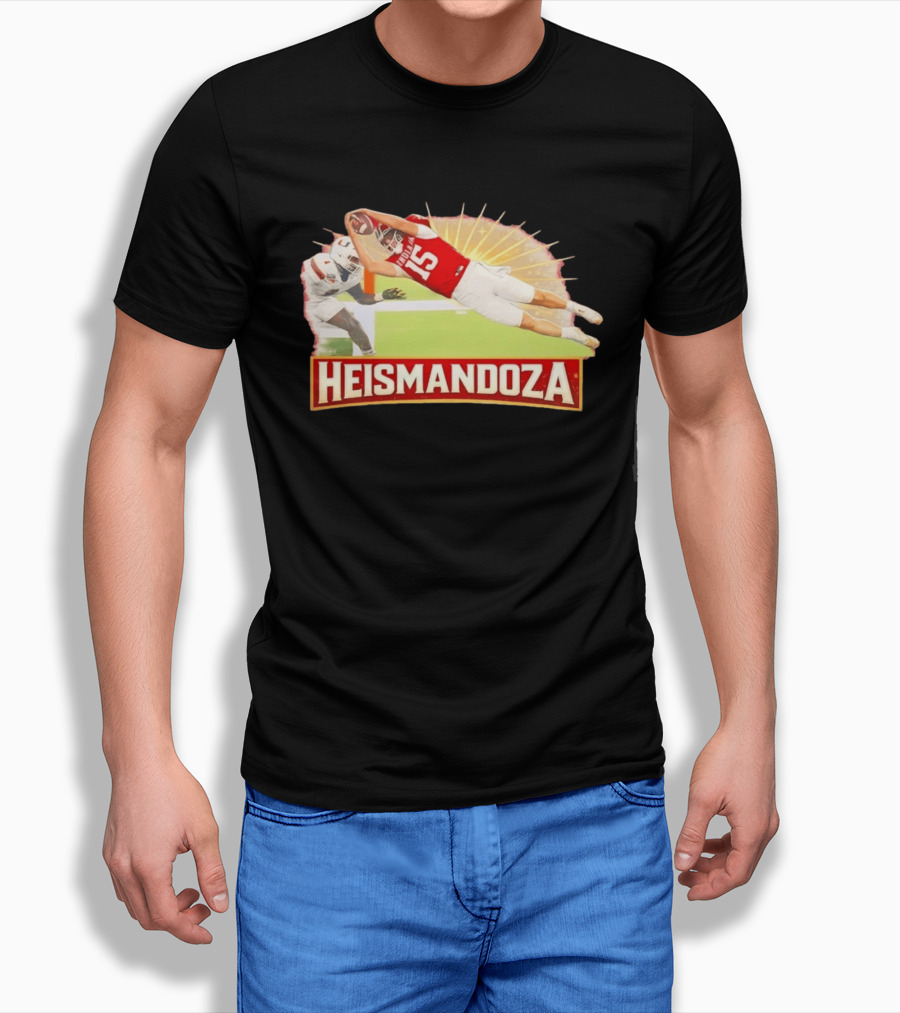 Heismandoza Superhero Fernando Fanatics IU Football Indiana Mendoza 15 T-Shirt