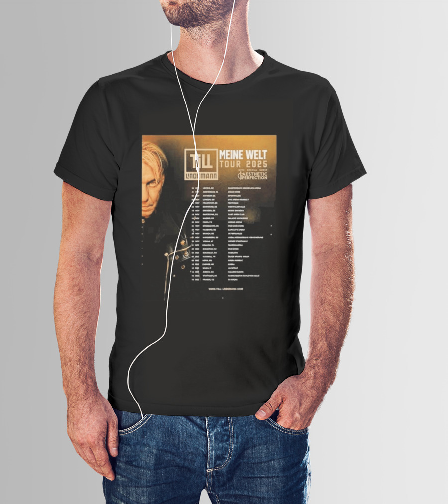 Till Lindemann Meine Welt Tour 2025 Aesthetic Perfection Special Guest T-Shirt