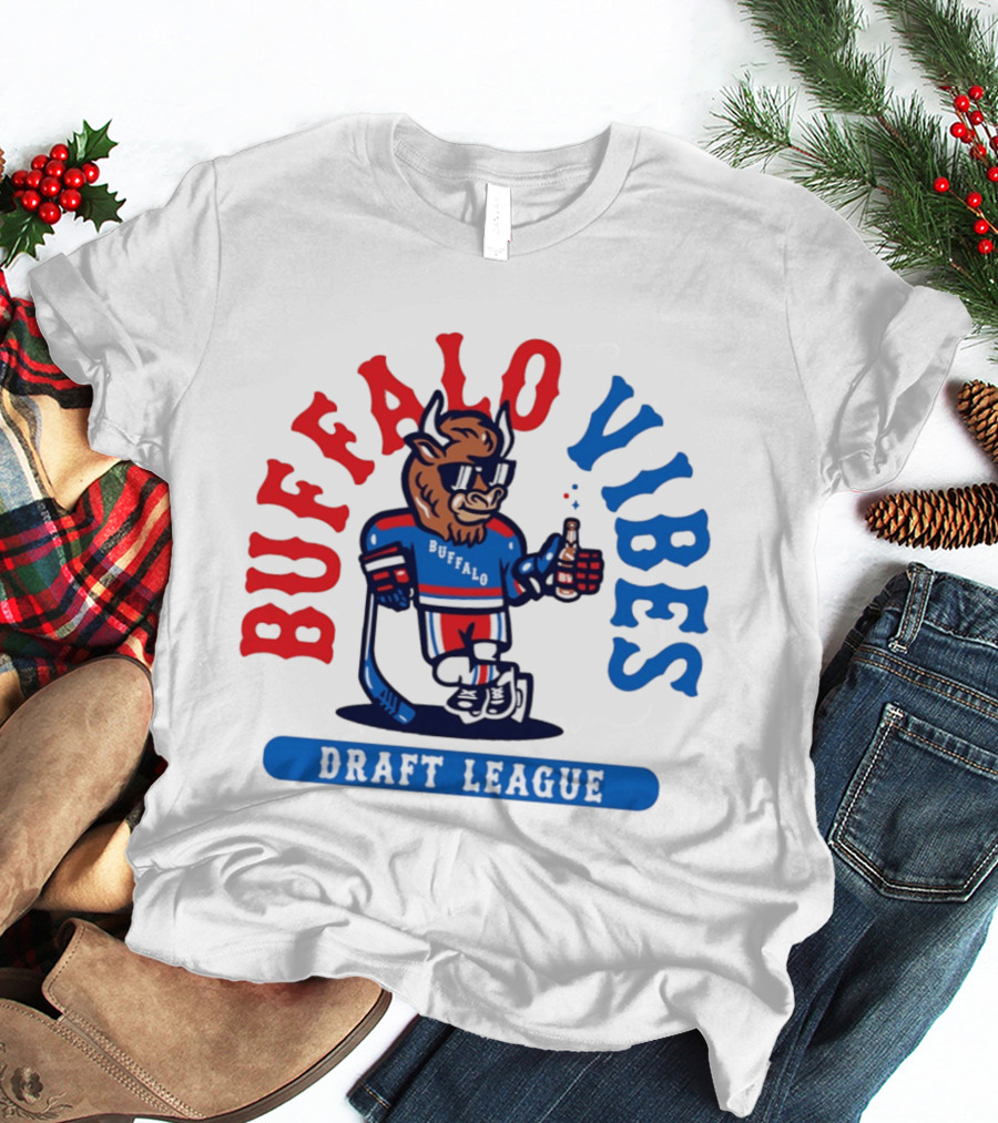 Buffalo Vibes Hockey Draft League Retro Style Buffalo T-Shirt