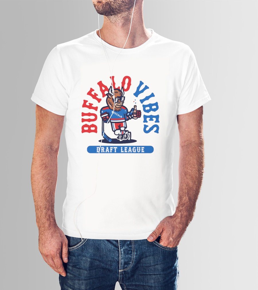 Buffalo Vibes Hockey Draft League Retro Style Buffalo T-Shirt