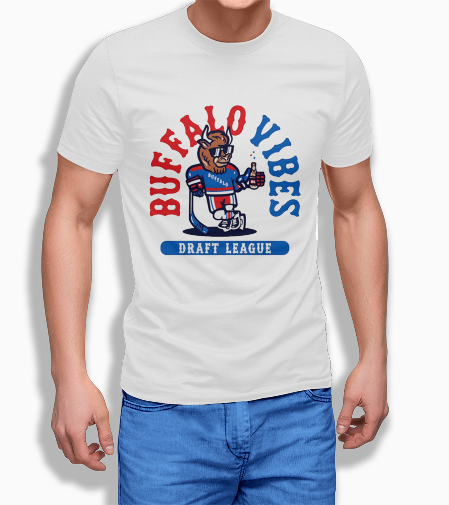 Buffalo Vibes Hockey Draft League Retro Style Buffalo T-Shirt