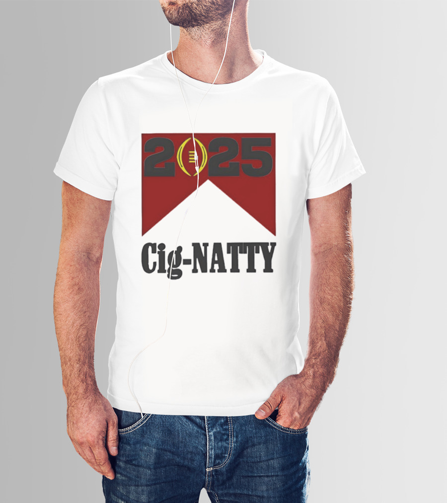 Indiana Hoosiers 2025 Cig Natty Football Banner T-Shirt