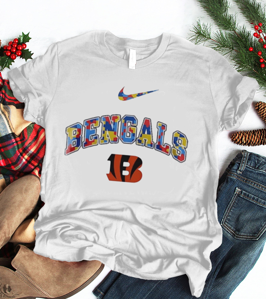 Bengals Nike Autism Awareness Accept Understand Love T-Shirt
