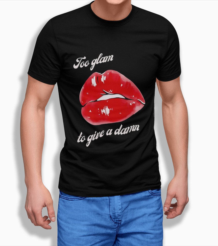 Too Glam Red Lips Attitude T-Shirt