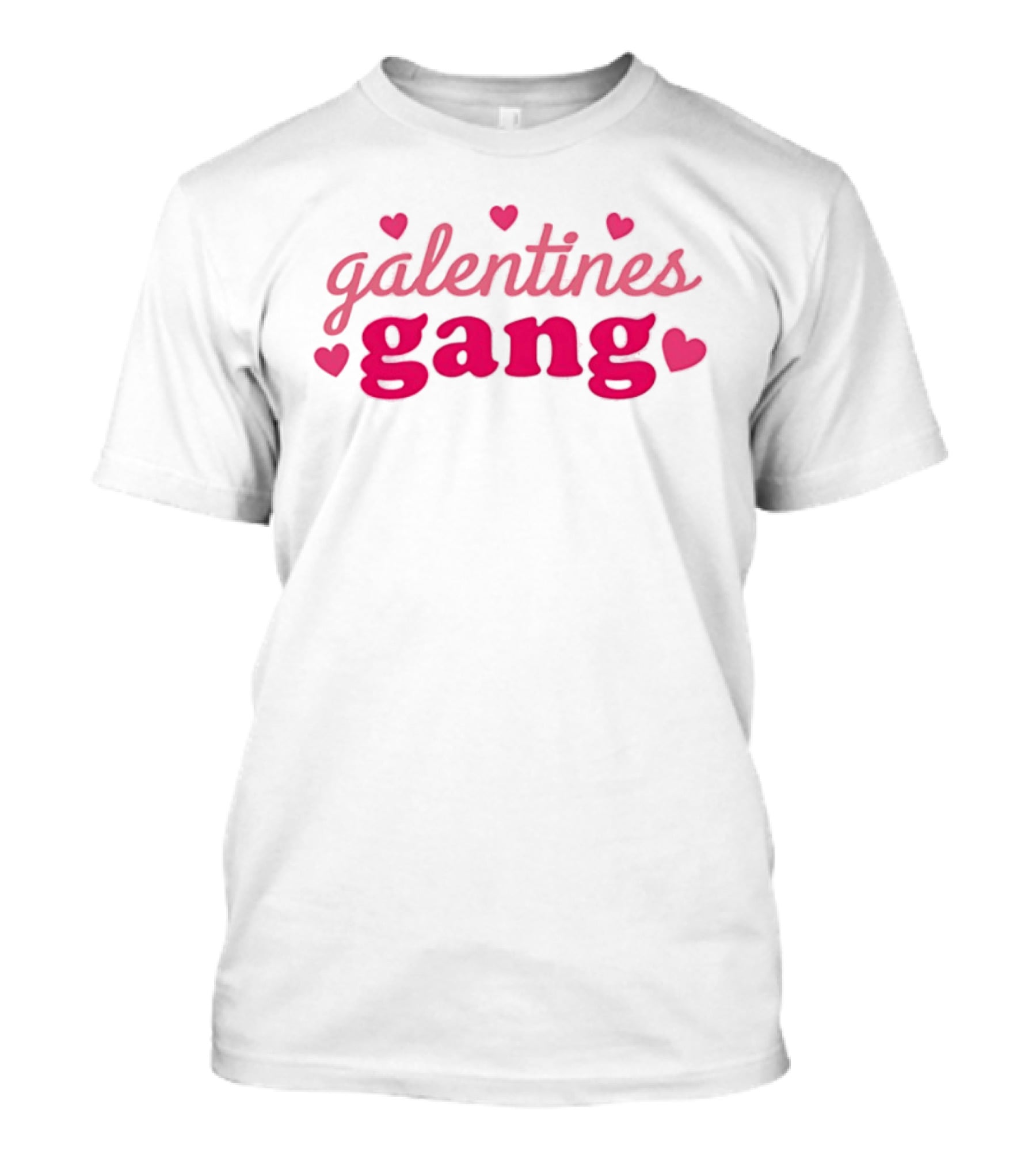 Galentines Gang Heart Accents Valentine's Day Celebration T-Shirt