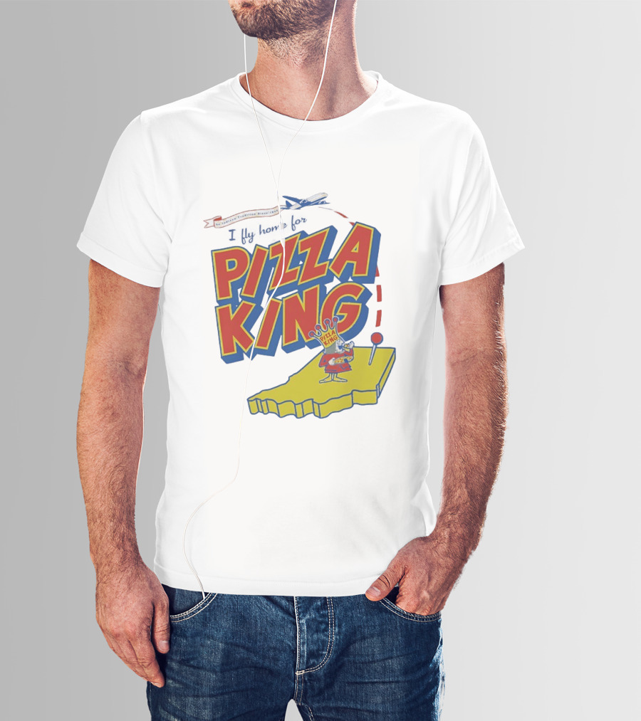 Indiana Traveling Since 1956 I Fly Home For Pizza King T-Shirt