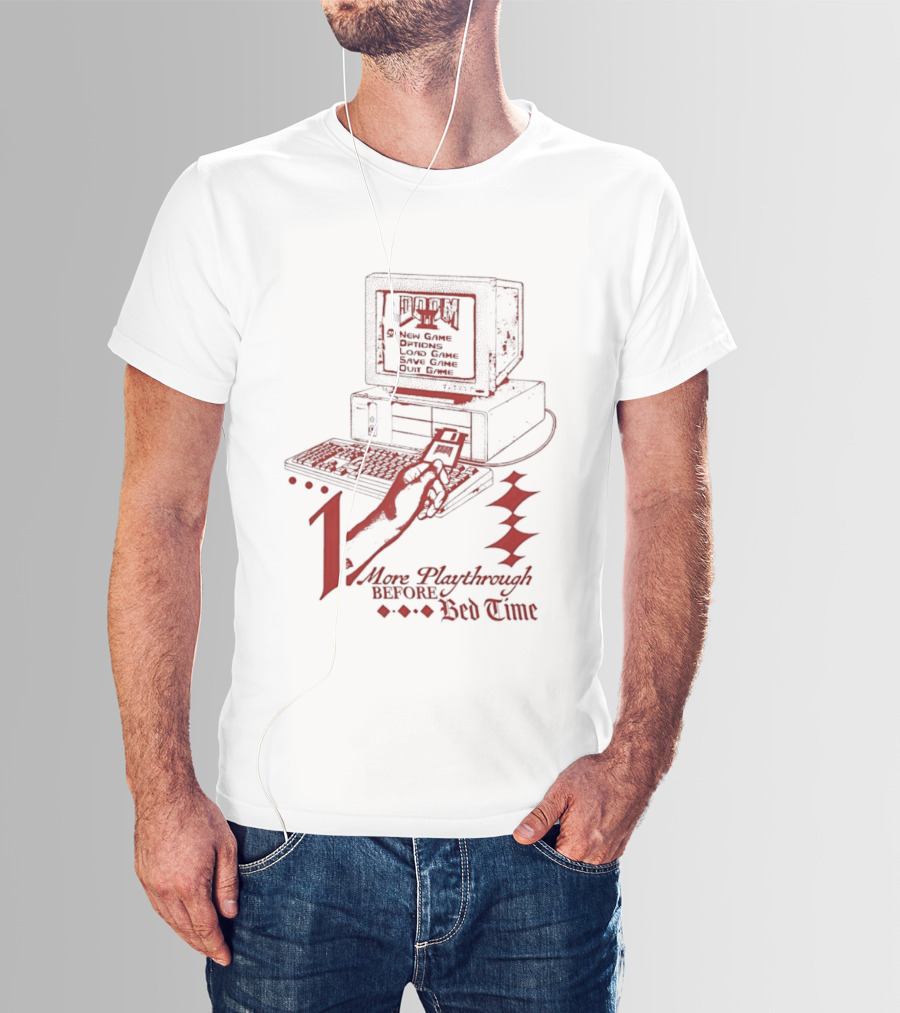 More Playthrough Before Bed Time Retro Gaming Console T-Shirt