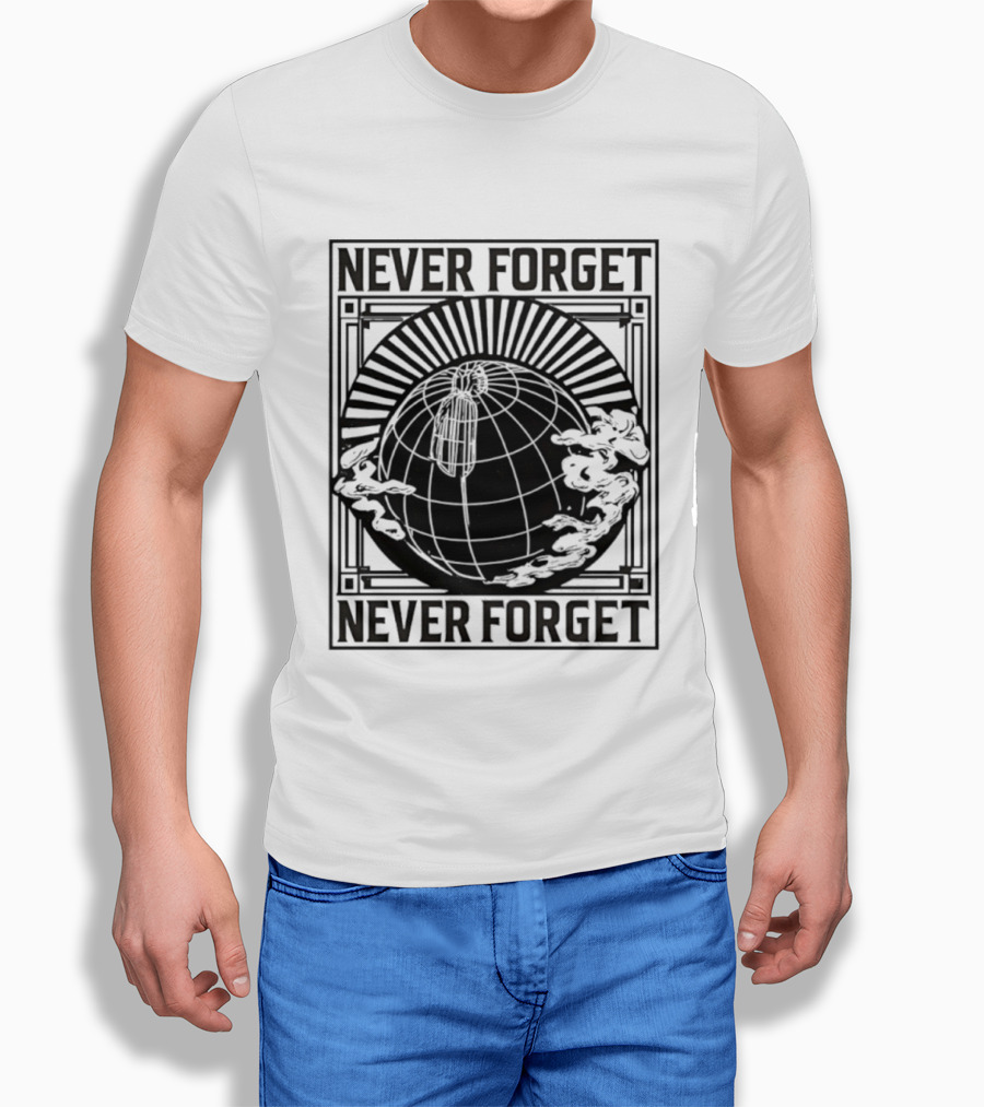 NEVER FORGET Nat Geo Globe SS T-Shirt