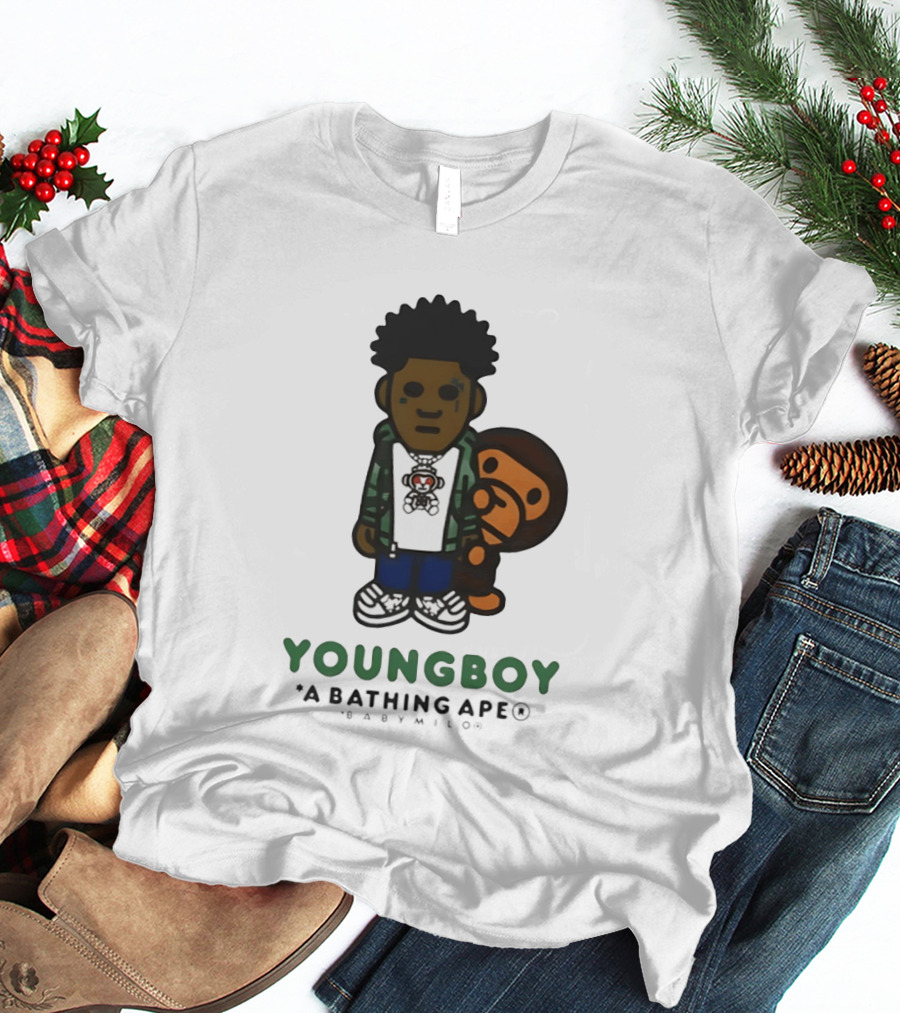 NBA YoungBoy BAPE Milo Collaboration A Bathing Ape T-Shirt