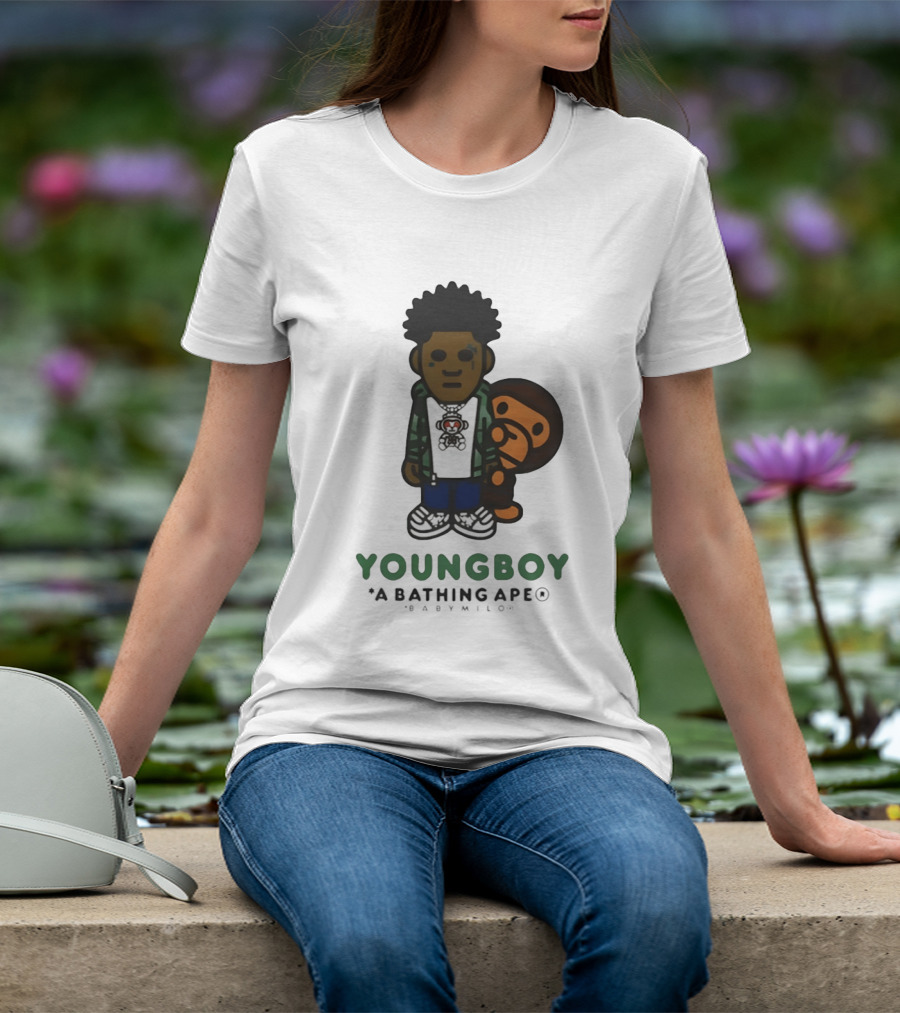 NBA YoungBoy BAPE Milo Collaboration A Bathing Ape T-Shirt