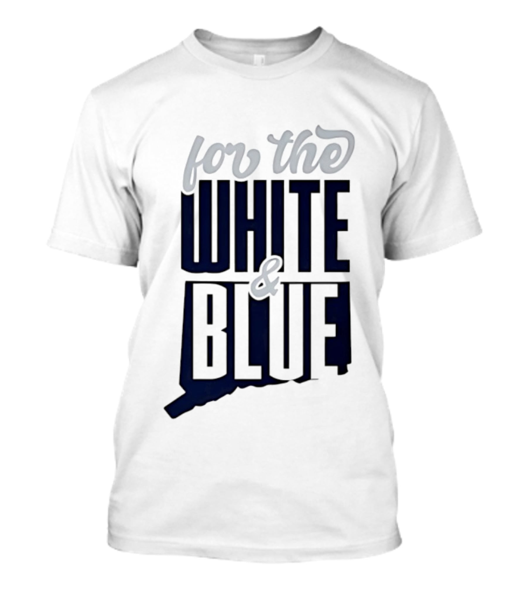 UConn Huskies For The White And Blue T-Shirt