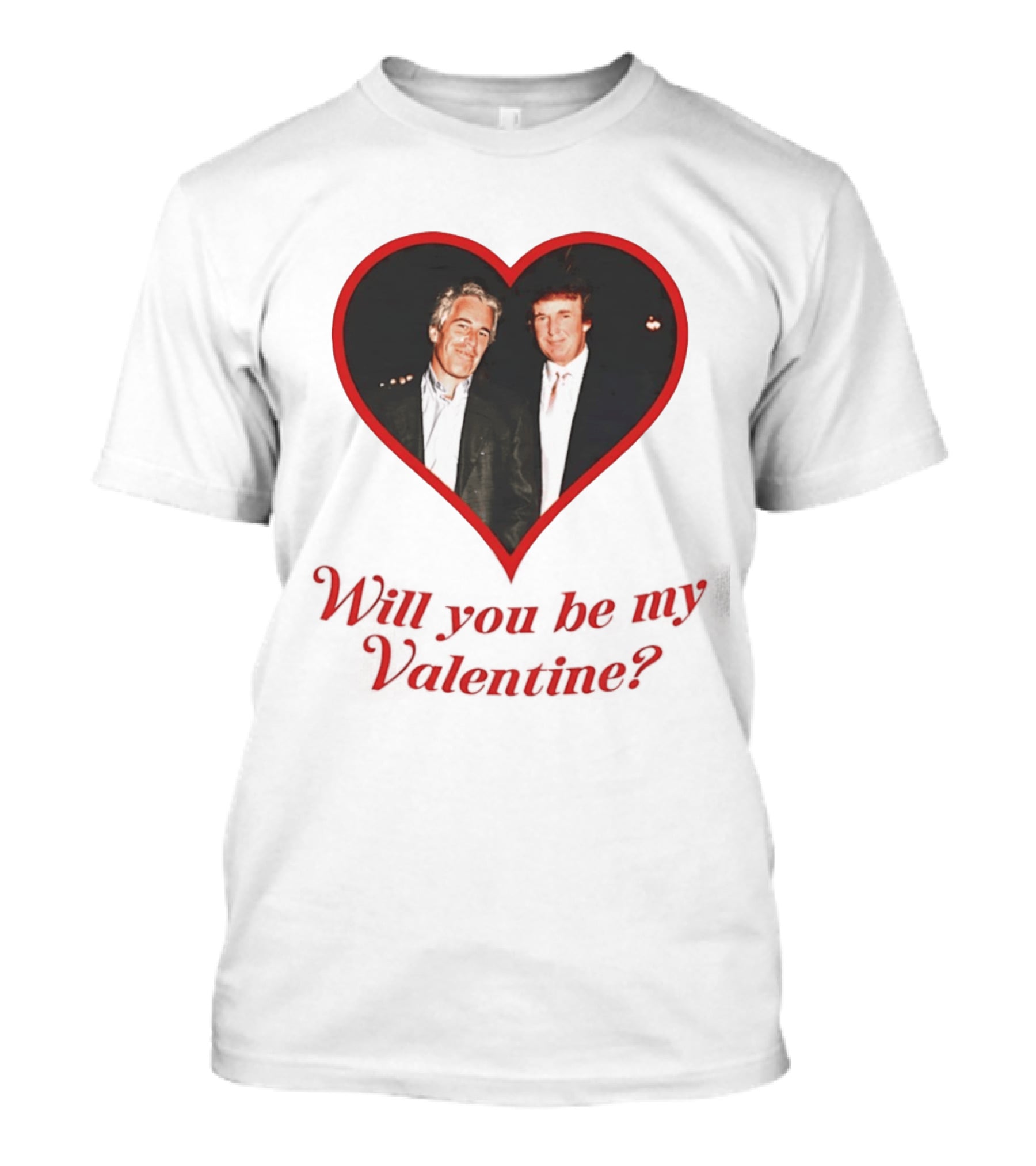Will You Be My Valentine Heart Frame T-Shirt