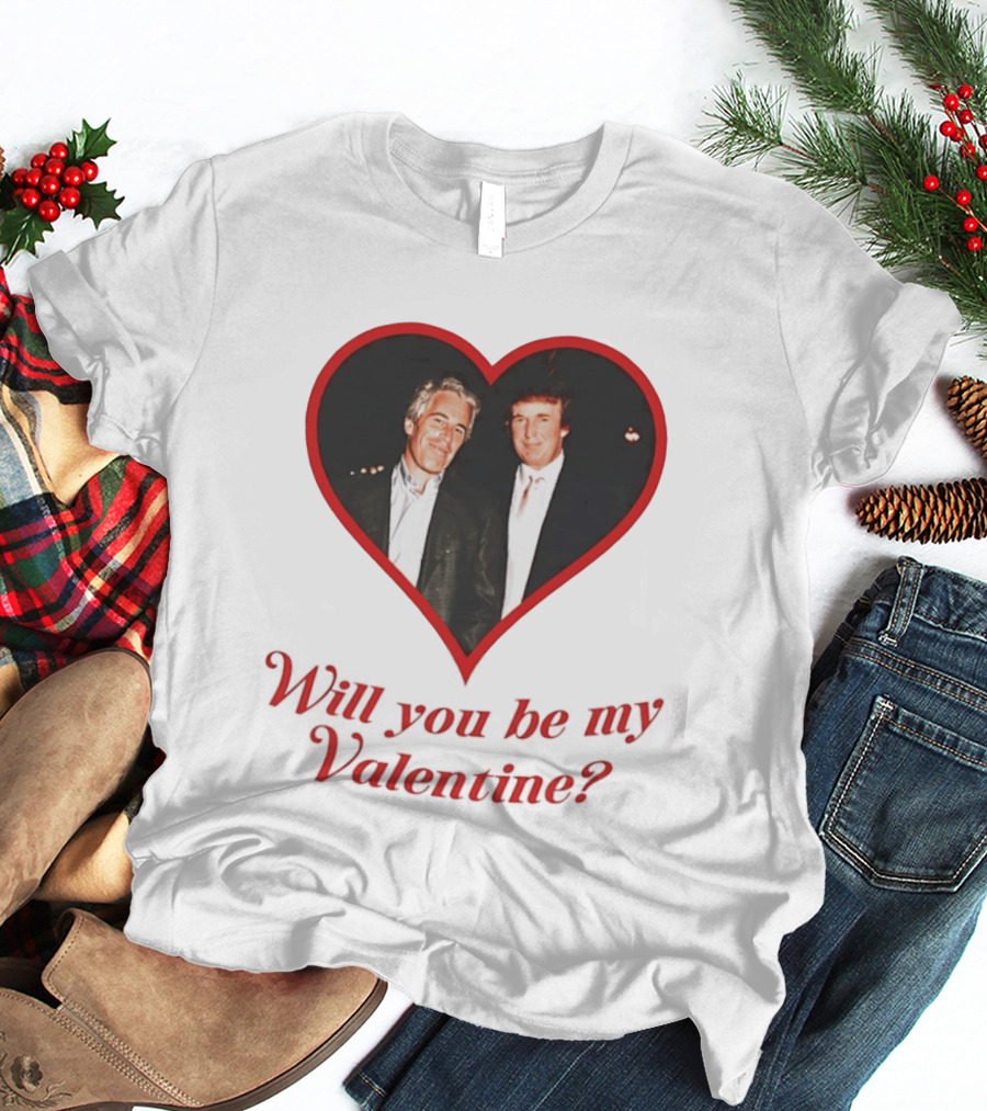 Will You Be My Valentine Heart Frame T-Shirt