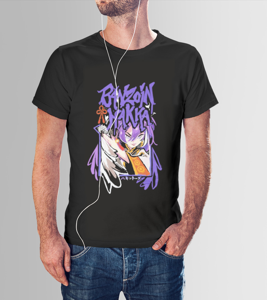 Banzoin Hakka Anime Character Purple Hair And Orange Outfit T-Shirt