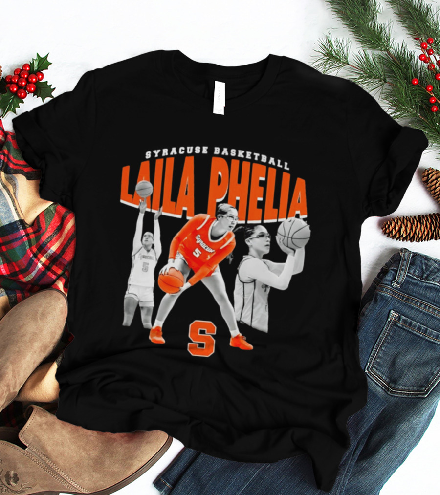 Laila Phelia Syracuse Basketball Player Number 5 Orange Team T-Shirt