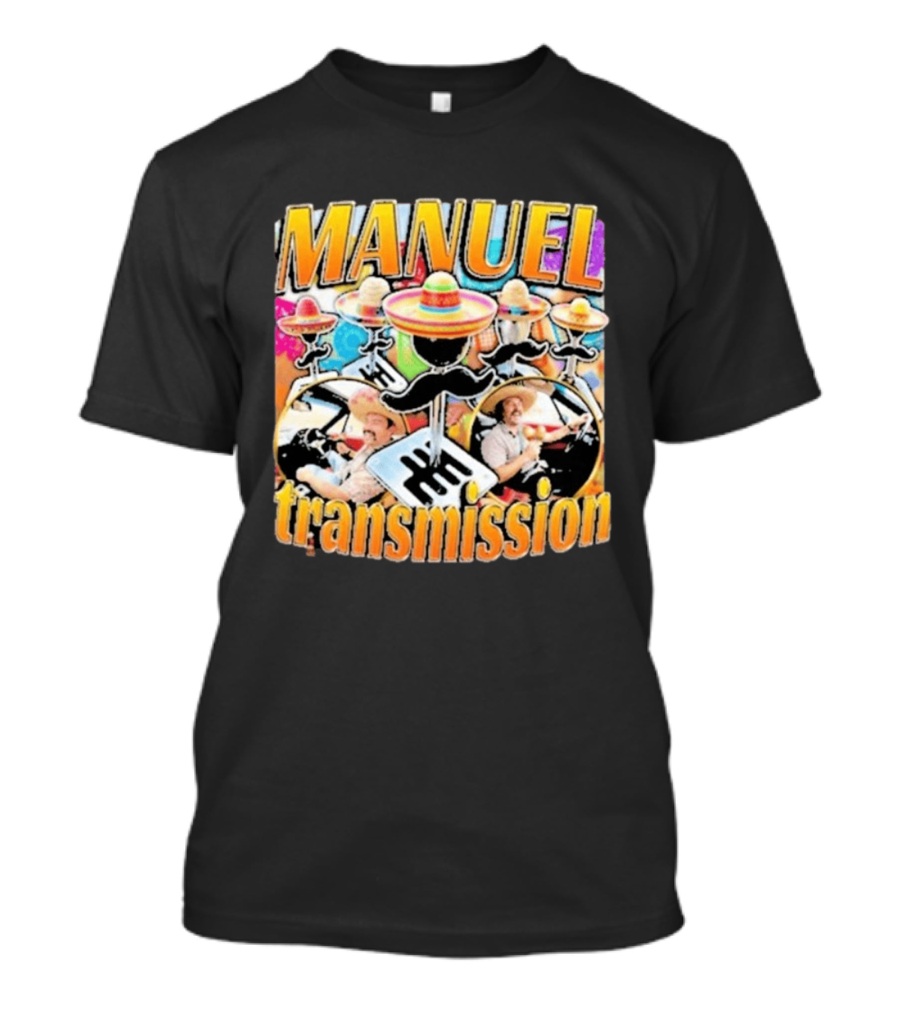 Manuel Transmission Sombrero Gear Shift Mexican T-Shirt