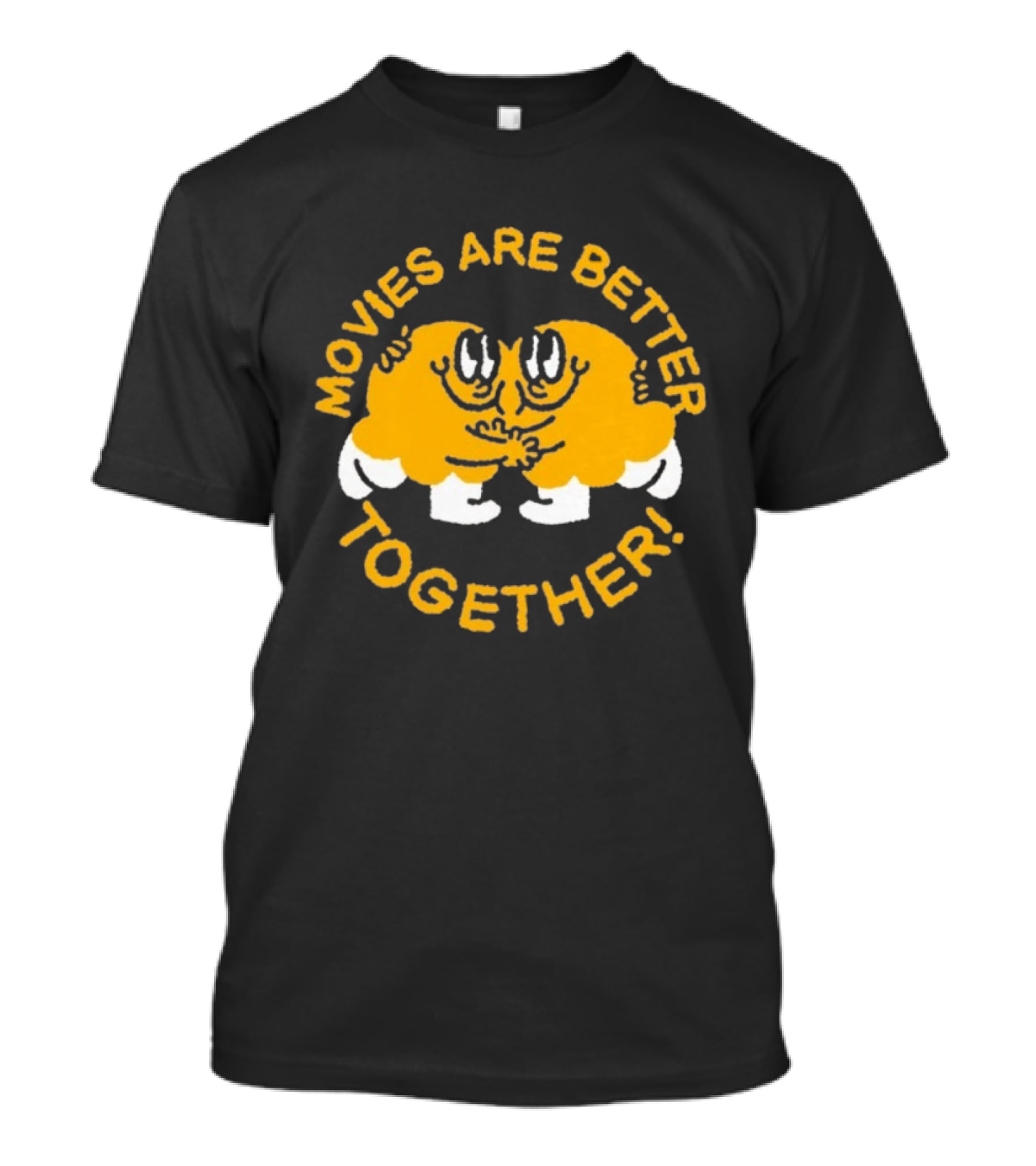 Movies Are Better Together Cartoon Characters Hugging T-Shirt