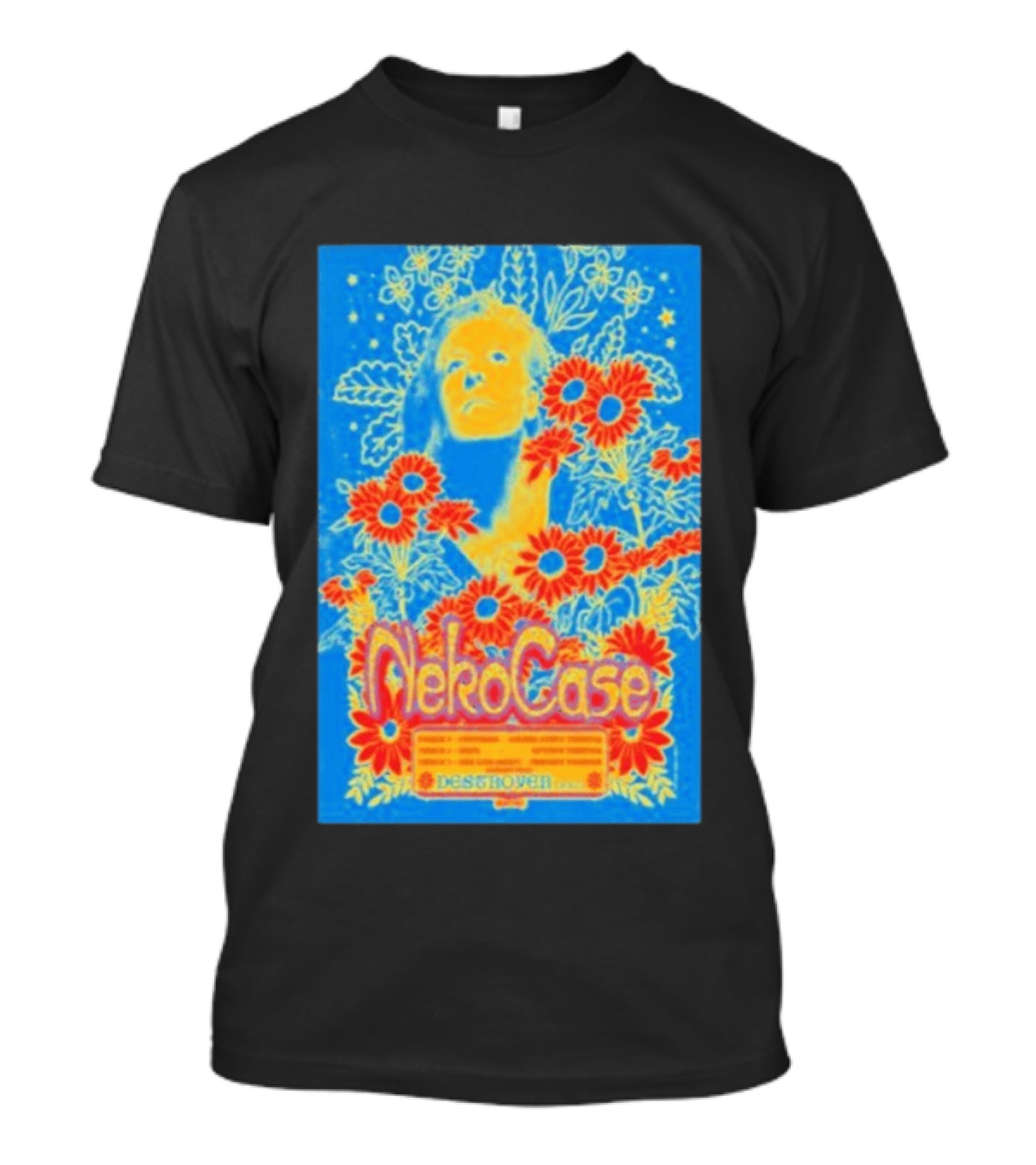 Neko Case 2026 Tour California Show Flowers T-Shirt